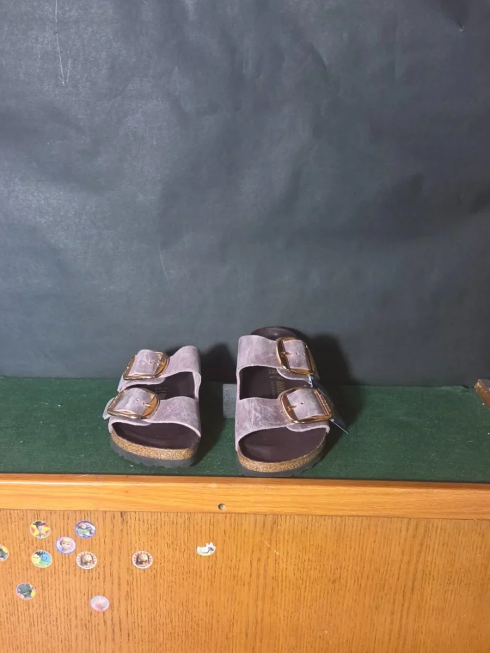 Birkenstock Arizona Big Buckle Suede Sandals Lilac NWT